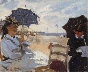 Claude Monet The Beach at Truouville oil painting artist